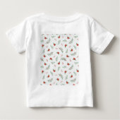 Weihnachtsschneemann Erster Geburtstag Baby T-shirt (Rückseite)