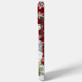 Weihnachtsschneemann Feiertag Case-Mate iPhone Hülle (Rückseite / Links)