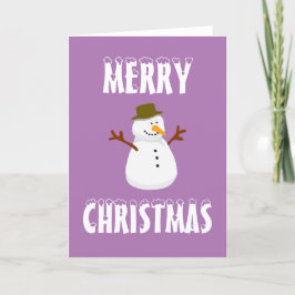 Weihnachtsschneemann Feiertagskarte