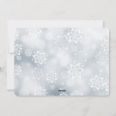 Weihnachtsschneemann Feiertagskarte (Rückseite)