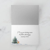 Weihnachtsschneemann Feiertagskarte (Innenseite)