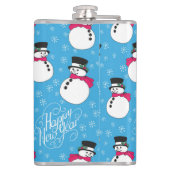 Weihnachtsschneemann Flachmann (Rückseite)