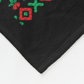 Weihnachtsschneemann Fleecedecke (Ecke)