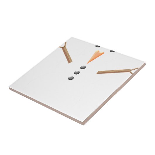 Weihnachtsschneemann Fliese (Seite)