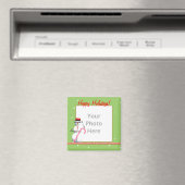 Weihnachtsschneemann (Foto) Magnet (In Situ (Geschirrspüler))