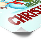 Weihnachtsschneemann Fotodruck (Ecke)