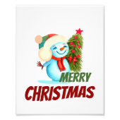 Weihnachtsschneemann Fotodruck (Vorne)