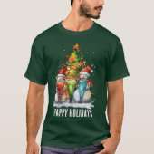 Weihnachtsschneemann fügen Text hinzu T-Shirt (Vorderseite)