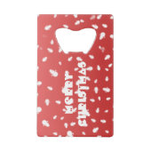 Weihnachtsschneemann Geldbeutel Flaschenöffner (Vorderseite)