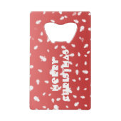 Weihnachtsschneemann Geldbeutel Flaschenöffner (Rückseite)