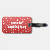 Weihnachtsschneemann Gepäckanhänger (Rückseite horizontal)