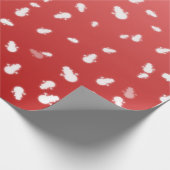 Weihnachtsschneemann Geschenkpapier (Ecke)