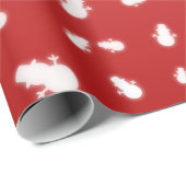 Weihnachtsschneemann Geschenkpapier (Rolleneckpunkt)