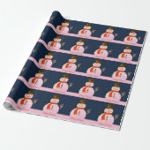Weihnachtsschneemann Geschenkpapier (Ungerollt)