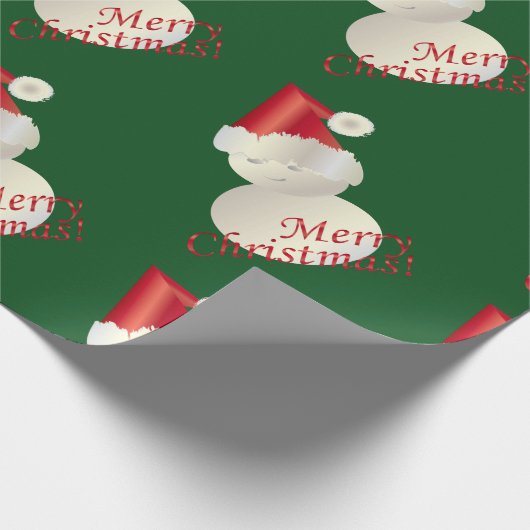 Weihnachtsschneemann Geschenkpapier (Ecke)