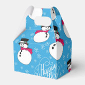 Weihnachtsschneemann Geschenkschachtel (Rückseite)