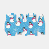 Weihnachtsschneemann Geschenkschachtel (Ungefaltet)