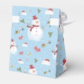 Weihnachtsschneemann Geschenkschachtel (Rückseite)