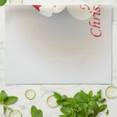 Weihnachtsschneemann Geschirrtuch (Gefaltet)