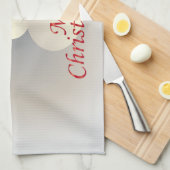 Weihnachtsschneemann Geschirrtuch (Viertel Falte)