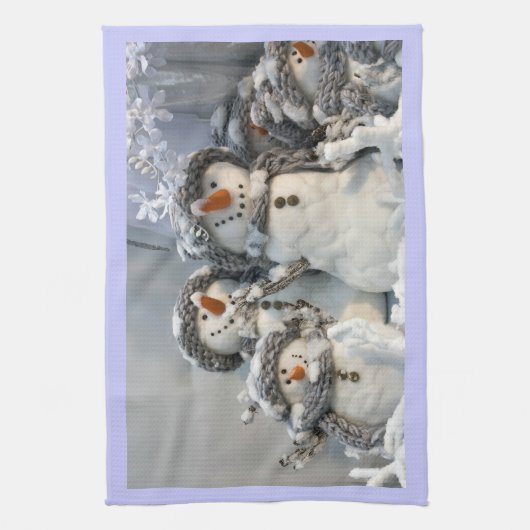 WeihnachtsSchneemann-Geschirrtuch Geschirrtuch (Vertikal)