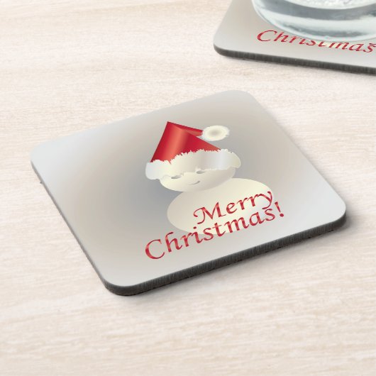 Weihnachtsschneemann Getränkeuntersetzer (Linke Seite)