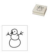 Weihnachtsschneemann Gummistempel (Stempel)