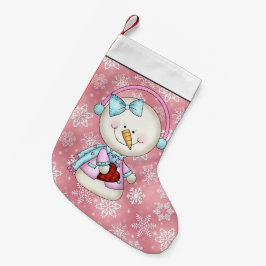 Weihnachtsschneemann Holiday Cartoon Strumpf Kleiner Weihnachtsstrumpf