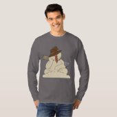 Weihnachtsschneemann Holiday Cartoon T - Shirt (Vorne ganz)