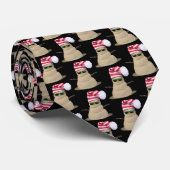 Weihnachtsschneemann im Sand Krawatte (Gerollt)