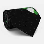 Weihnachtsschneemann in Schneeflocken Krawatte (Gerollt)