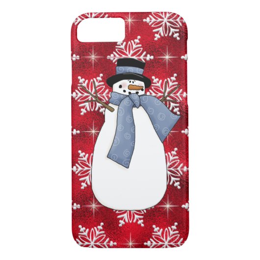 WeihnachtsSchneemann iPhone 7 kaum dort Fall Case-Mate iPhone Hülle (Rückseite)