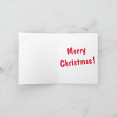 Weihnachtsschneemann Karte (Innenseite)