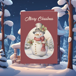 Weihnachtsschneemann Karte