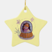 Weihnachtsschneemann Keramik Ornament (Vorne)