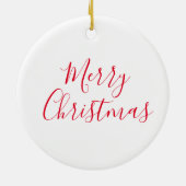 Weihnachtsschneemann Keramik Ornament (Hinten)