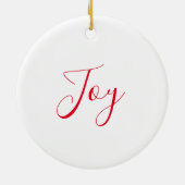 Weihnachtsschneemann Keramik Ornament (Hinten)