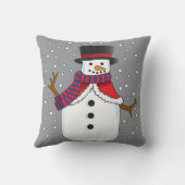 Weihnachtsschneemann Kissen (Rückseite)