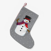 Weihnachtsschneemann Kleiner Weihnachtsstrumpf (Vorderansicht (hängend))