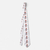 Weihnachtsschneemann Krawatte (Rückseite)