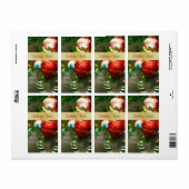 Weihnachtsschneemann Küche Leckerei Backlabel (Vorne)