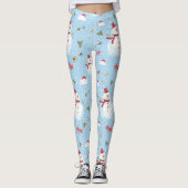 Weihnachtsschneemann Leggings (Vorderseite)