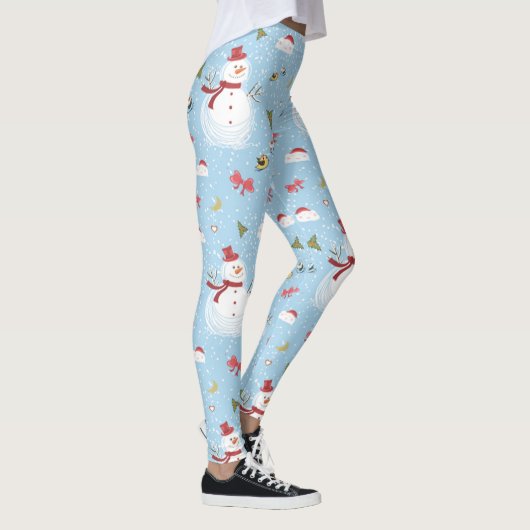 Weihnachtsschneemann Leggings (Rechts)