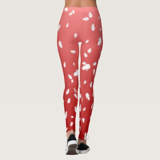 Weihnachtsschneemann Leggings (Rückseite)