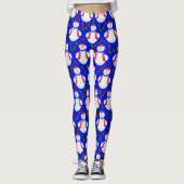 Weihnachtsschneemann-Leggings Leggings (Vorderseite)