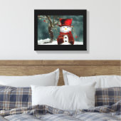 Weihnachtsschneemann Leinwanddruck (Insitu (Schlafzimmer))
