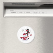 Weihnachtsschneemann Magnet (In Situ (Geschirrspüler))