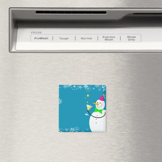 Weihnachtsschneemann Magnet (In Situ (Geschirrspüler))