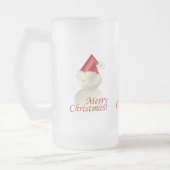 Weihnachtsschneemann Mattglas Bierglas (Links)