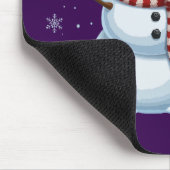 Weihnachtsschneemann mit Candy Cane & Top Mousepad (Ecke)